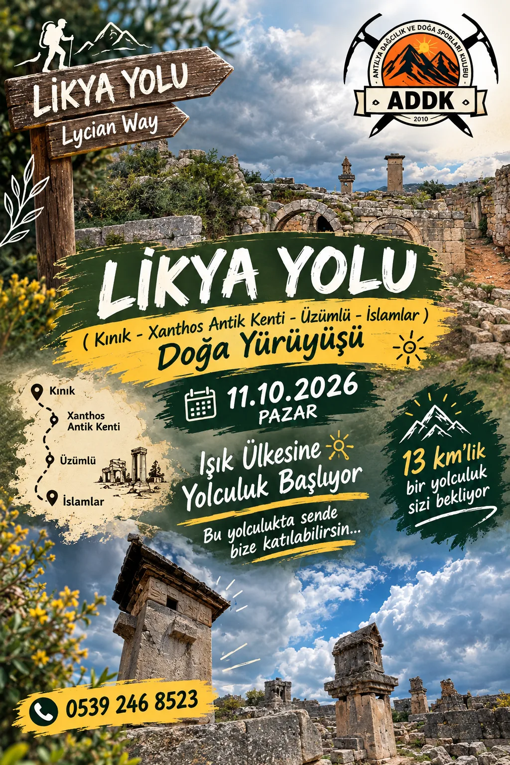Likya Yolu: Kınık – Xanthos – Üzümlü – İslamlar Doğa Yürüyüşü